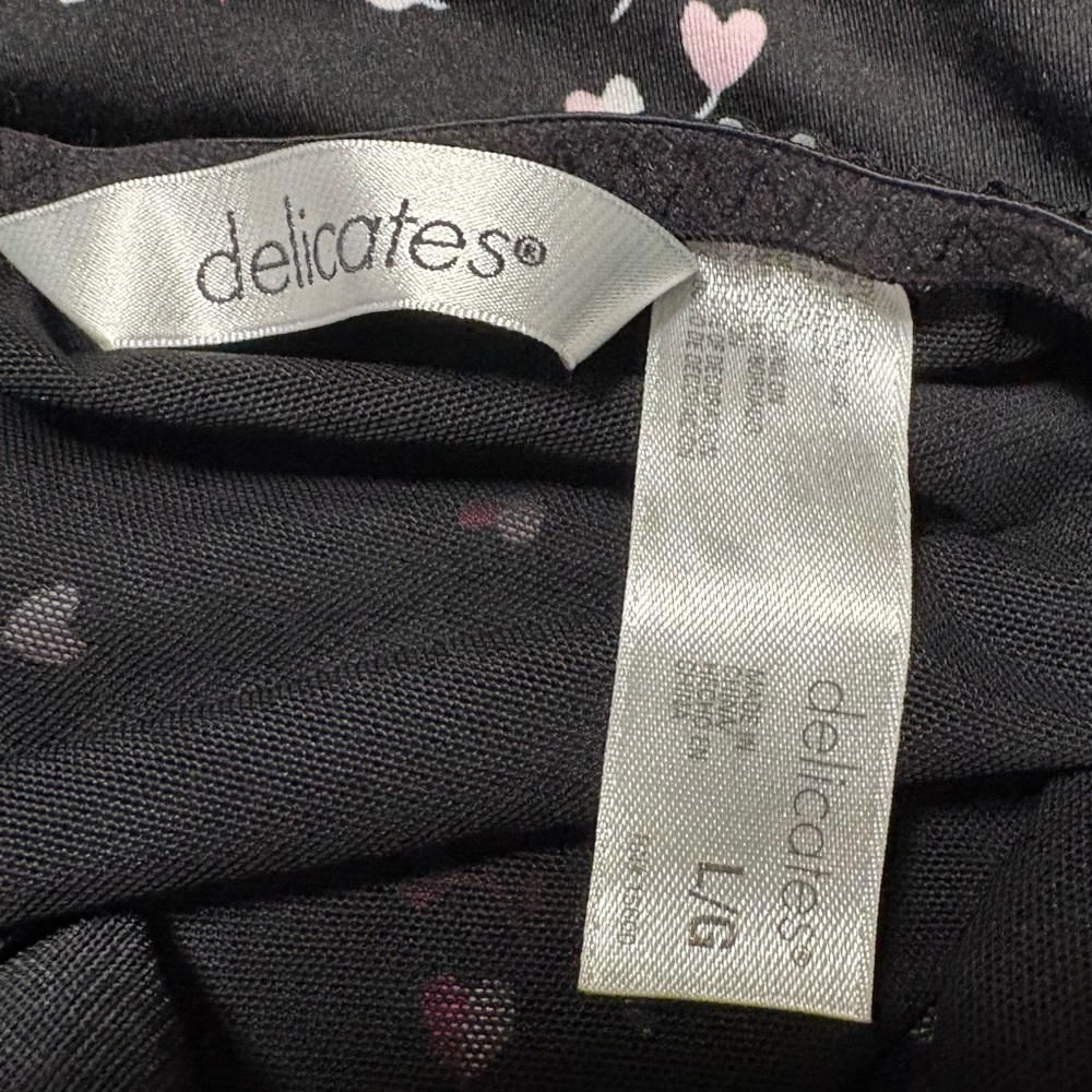 Delicates Black and Purple Embroidered Chemise - Picture 6 of 6